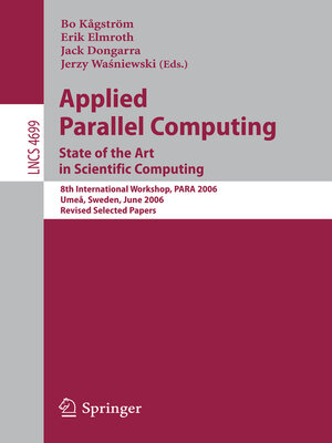 cover image of Applied Parallel Computing